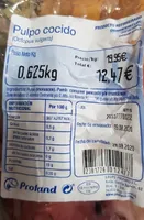 Pulpo cocido