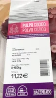 Pulpo cocido