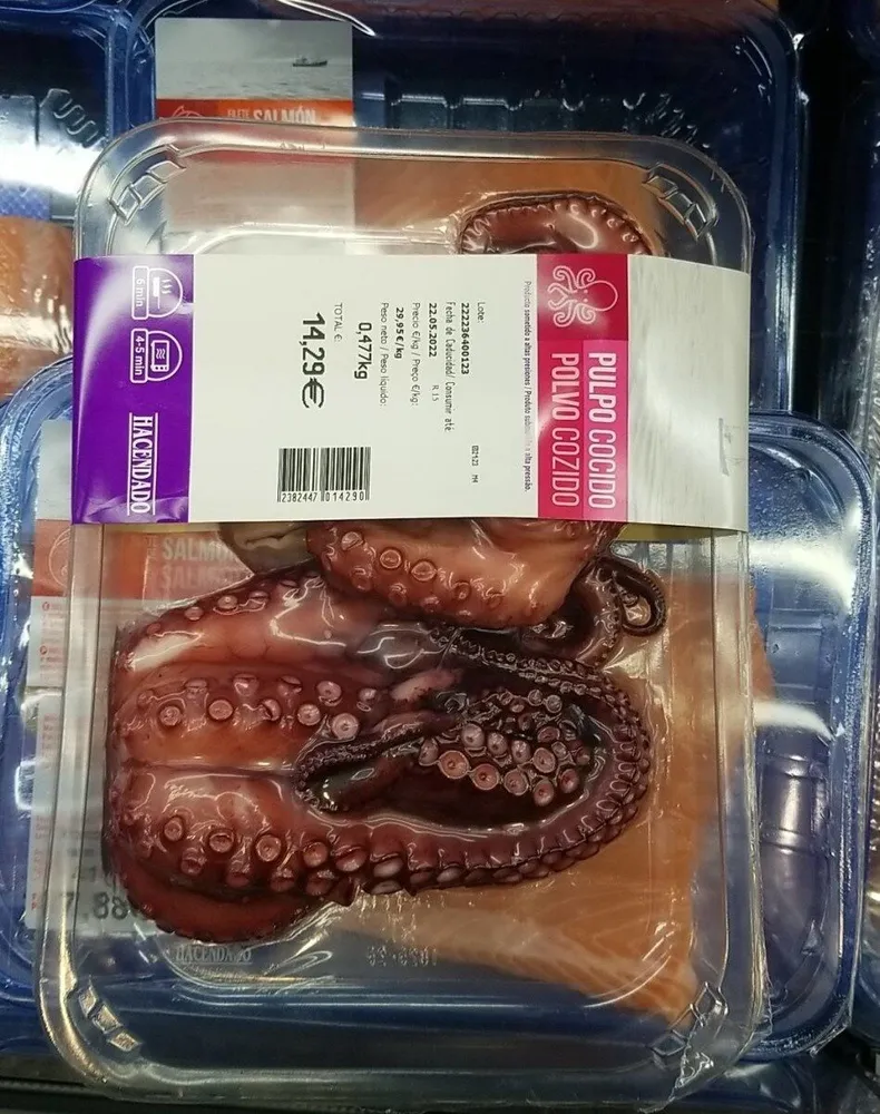 Pulpo cocido