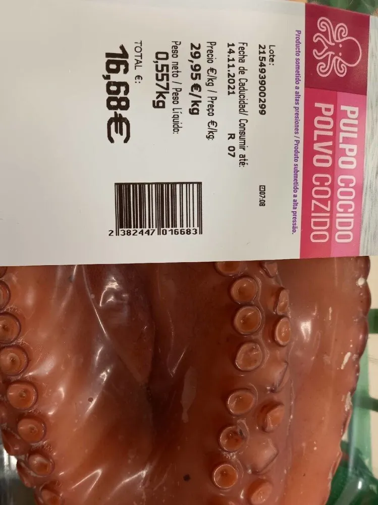 Pulpo Cocido