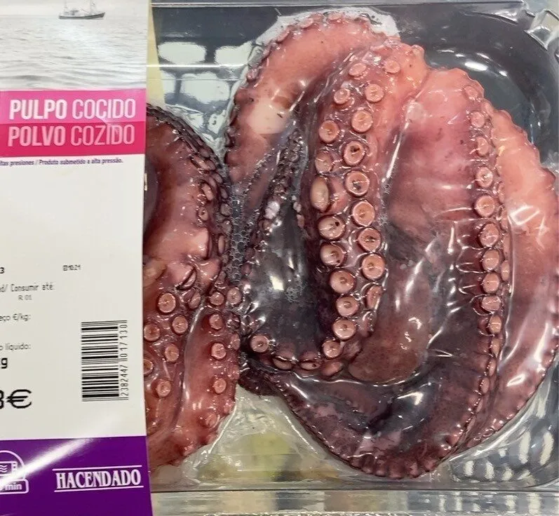 Pulpo cocido