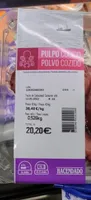 Pulpo cocido