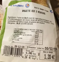 Baguette bio 3 meubiers