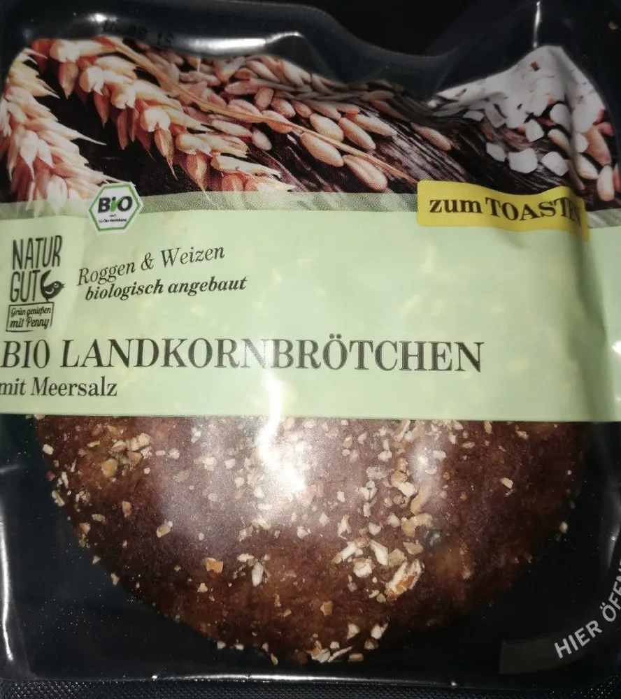 Natur Gut Bio landkornbrötchen Mit Meersalz