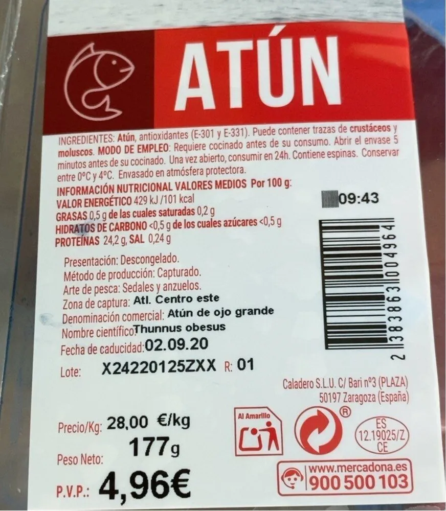 Atun fresco