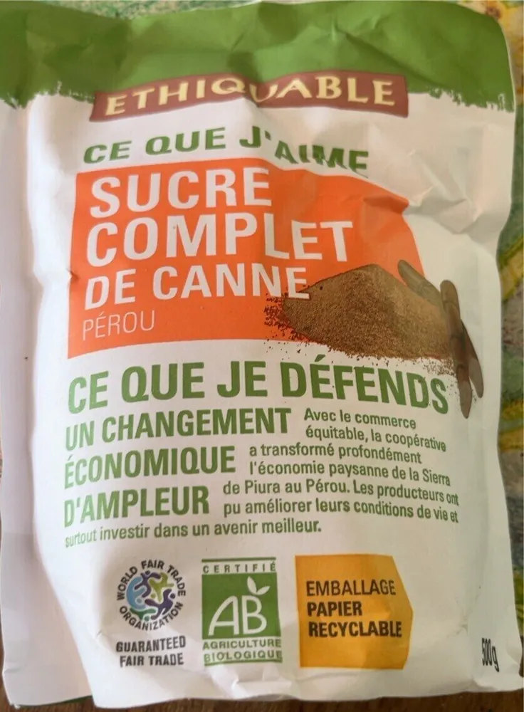 Sucre complet de canne