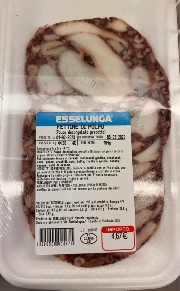 Fettine di polpo
