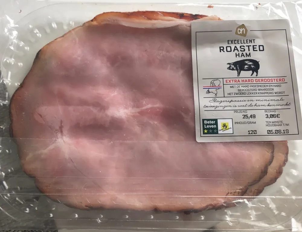 Excellent roasted ham