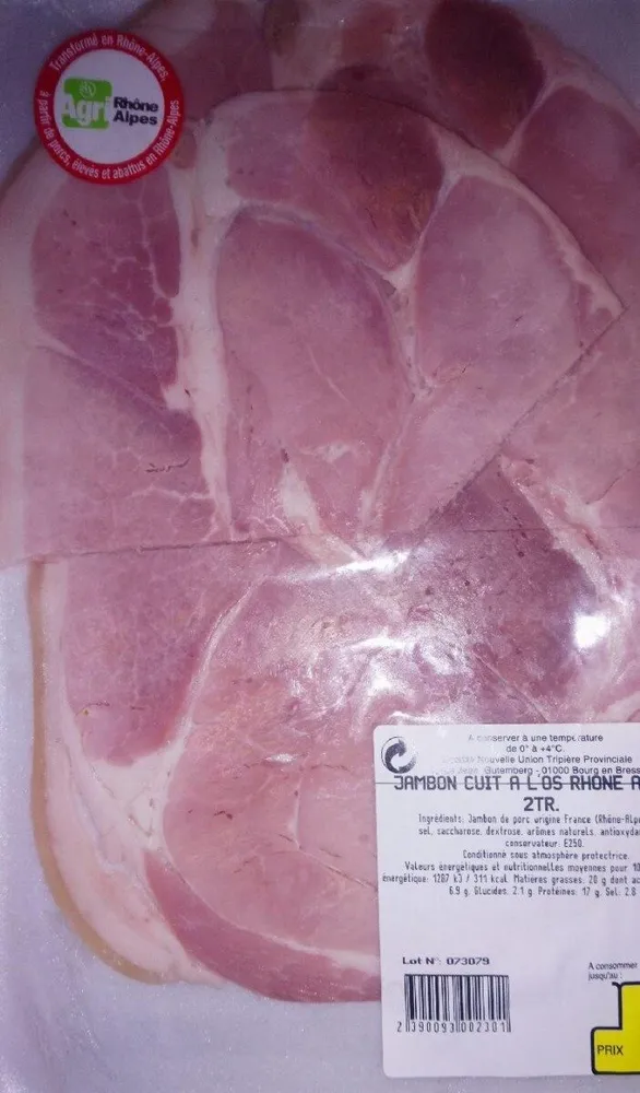 Jambon cuit à l os Rhône Alpes 2tr