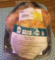 Poulet roti cuit hallal