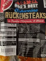 Schweine Rückensteaks