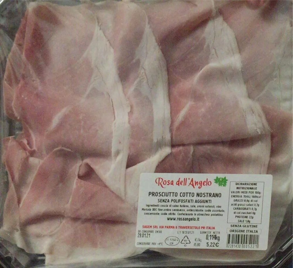 Prosciutto cotto nostrano