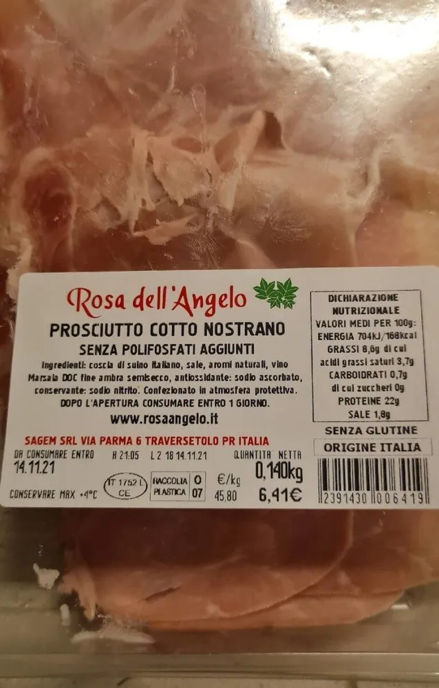 Prosciutto cotto nostrano