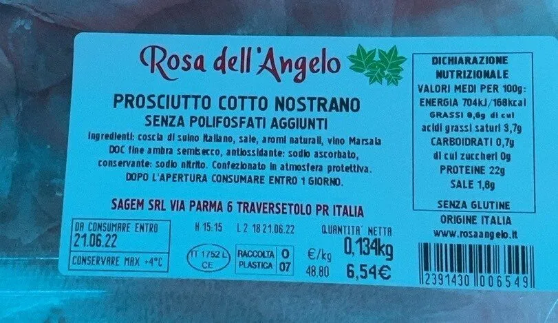 Prosciutto cotto uno strano