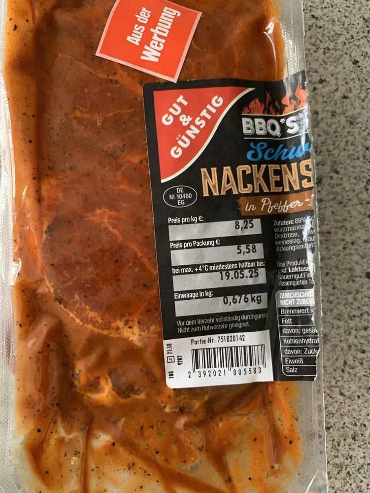 Gut Und Günstig Nackensteak