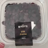 Uva passa preta sem semente