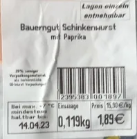 Schinkenwurst