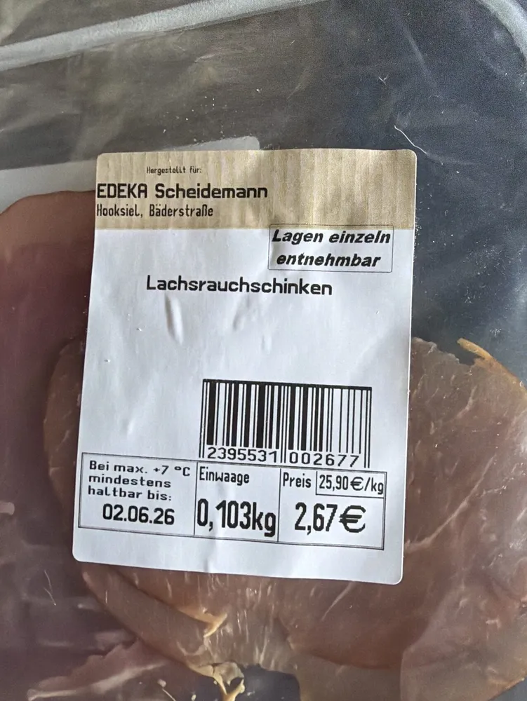 Lachsrauchschinken