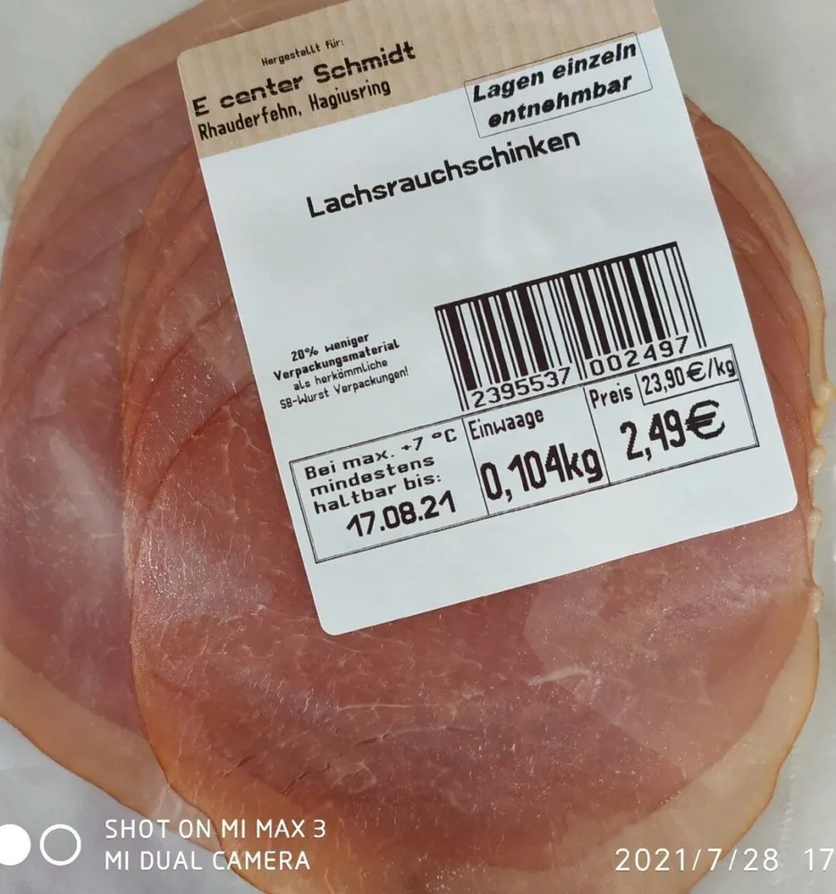 Lachsrauchschinken