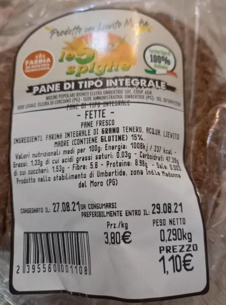 Pane di tipo integrale