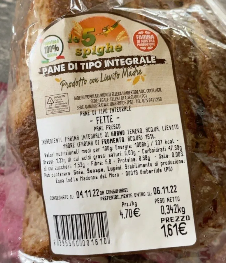 Pane di tipo integrale