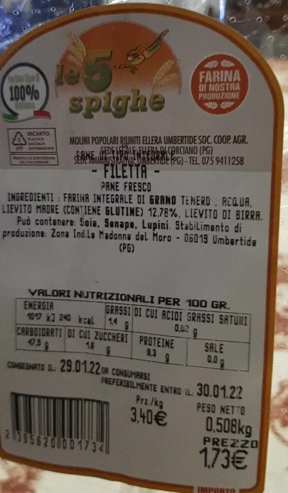 Filetta pane fresco