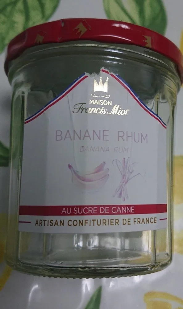 Confiture banane rhum