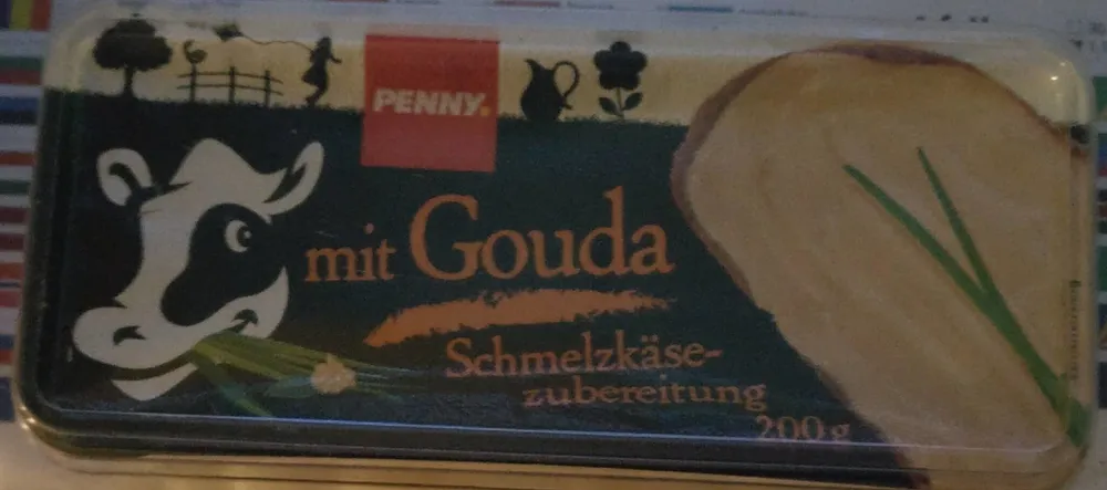 Gouda Schmelzkäsezubereitung