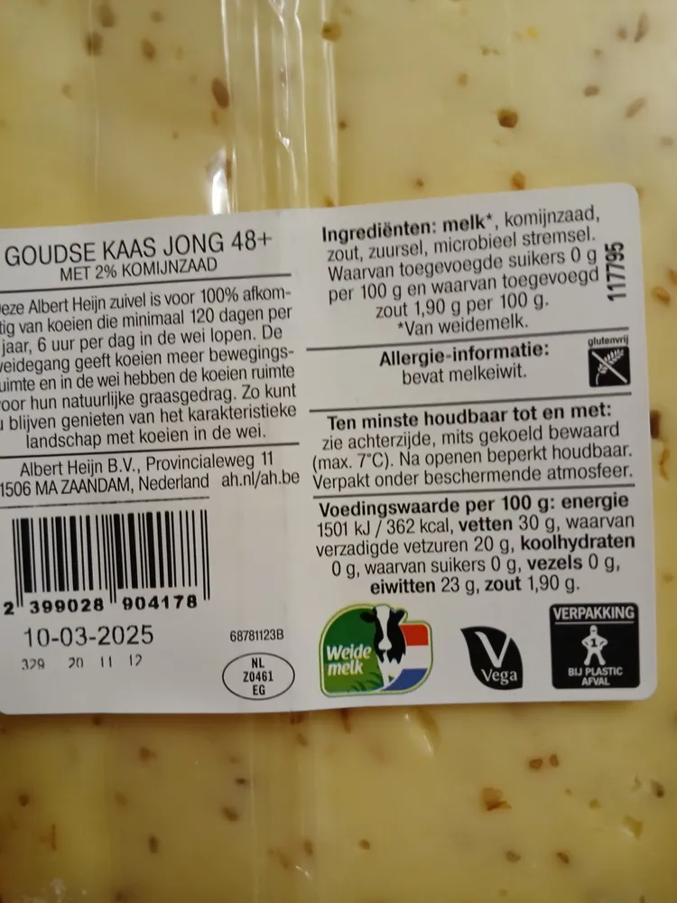 GOUDSE KAAS JONG 48+ MET 2% KOMIJNZAAD