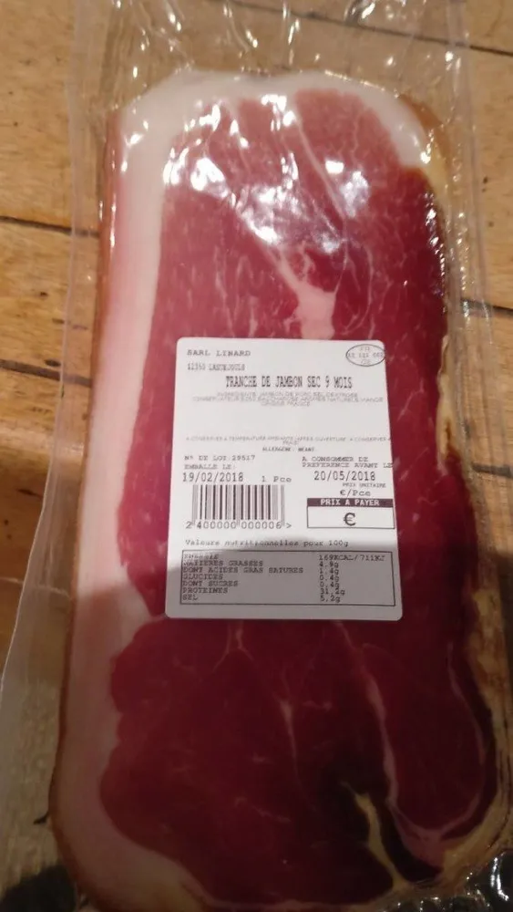 Jambon 9 mois