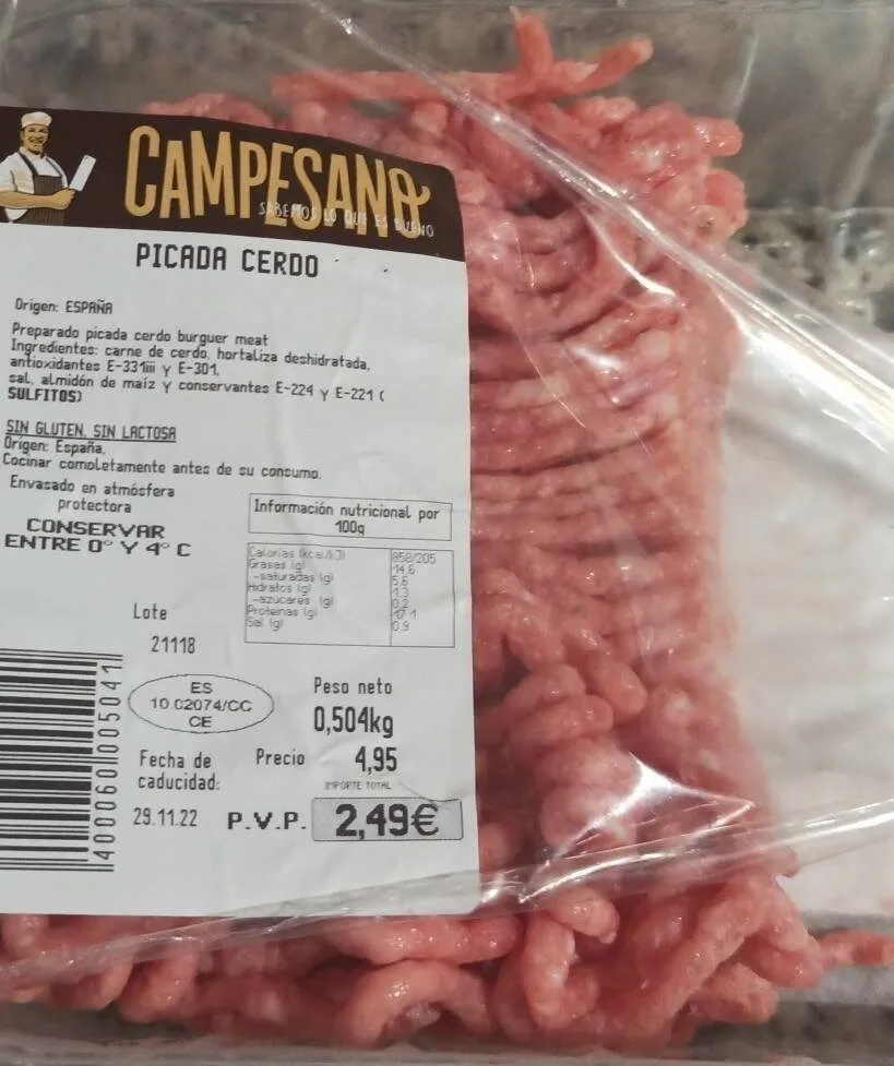 Picada Cerdo