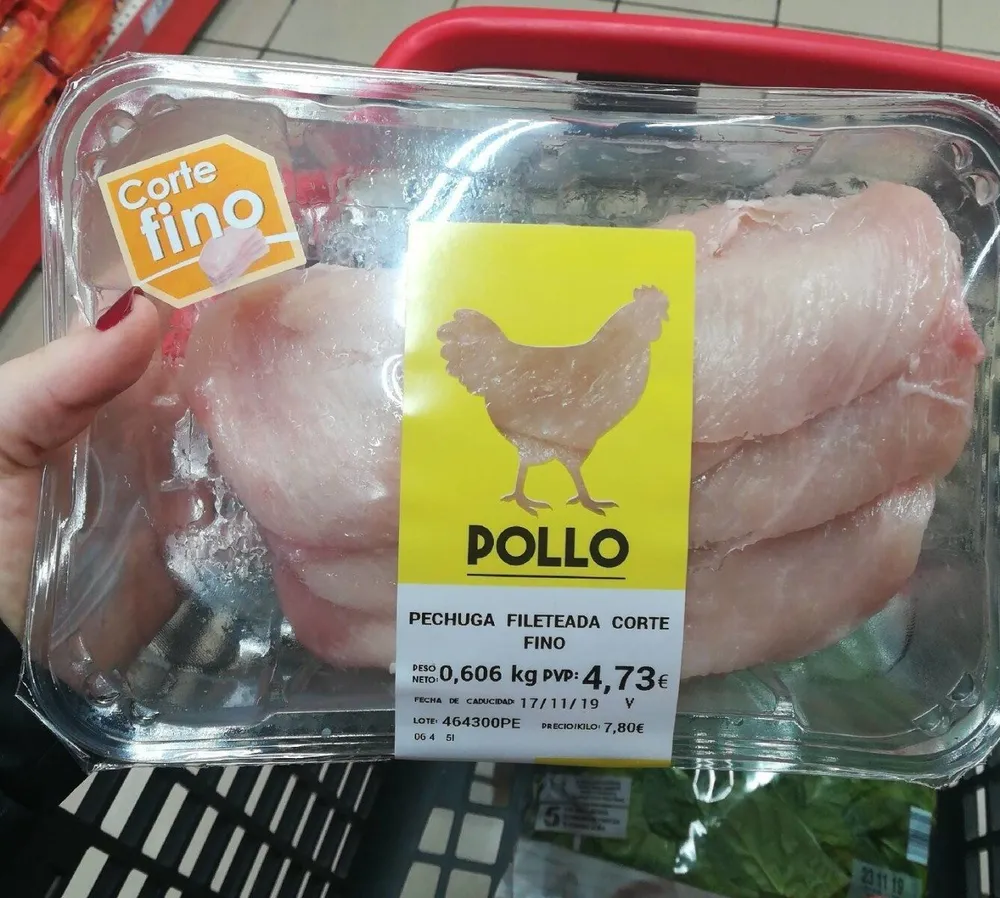Pechuga fileteado corte fino