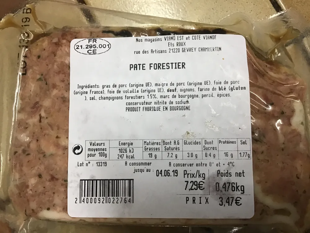 Pâté forestier