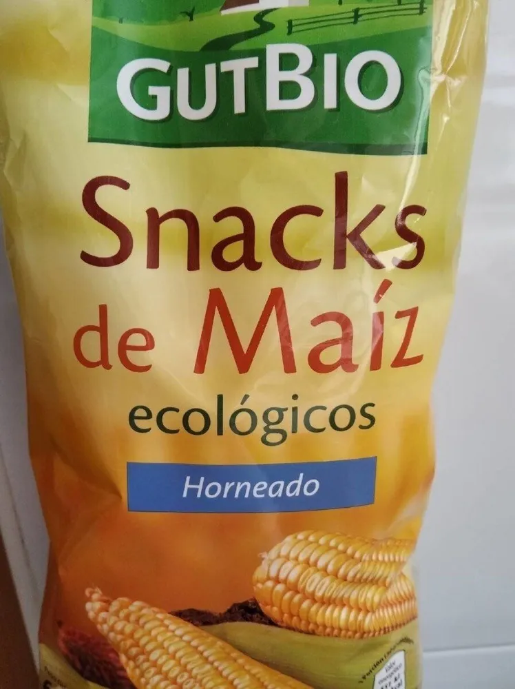 Snacks de maíz ecológicos
