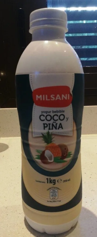 Yogur bebible coco y piña