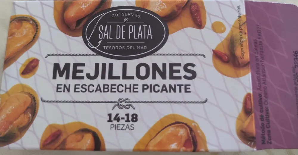 Mejillones en escabeche picante