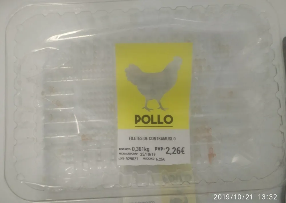 Filetes de contramuslo de pollo