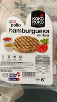 Hamburguesa de pollo verdura