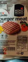 Pollo burguer meat ave