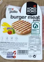 Burger meat pollo