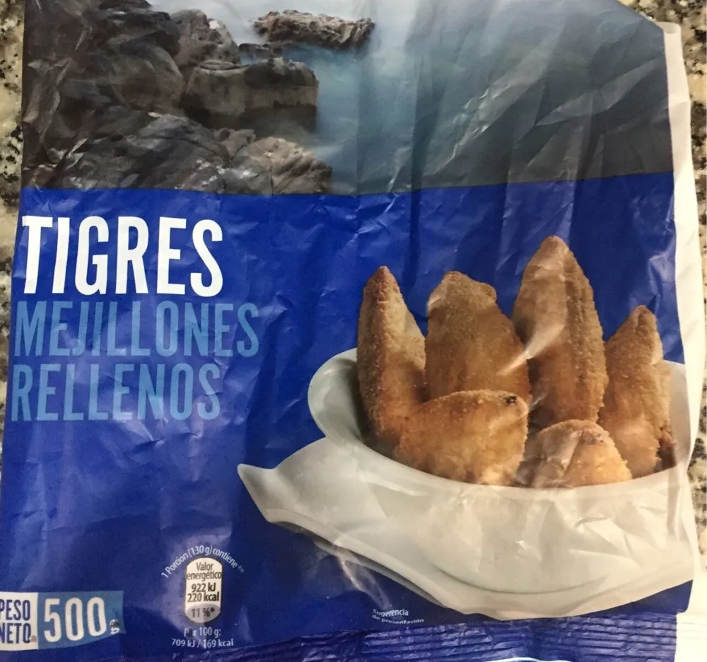 Tigres mejillones rellenos