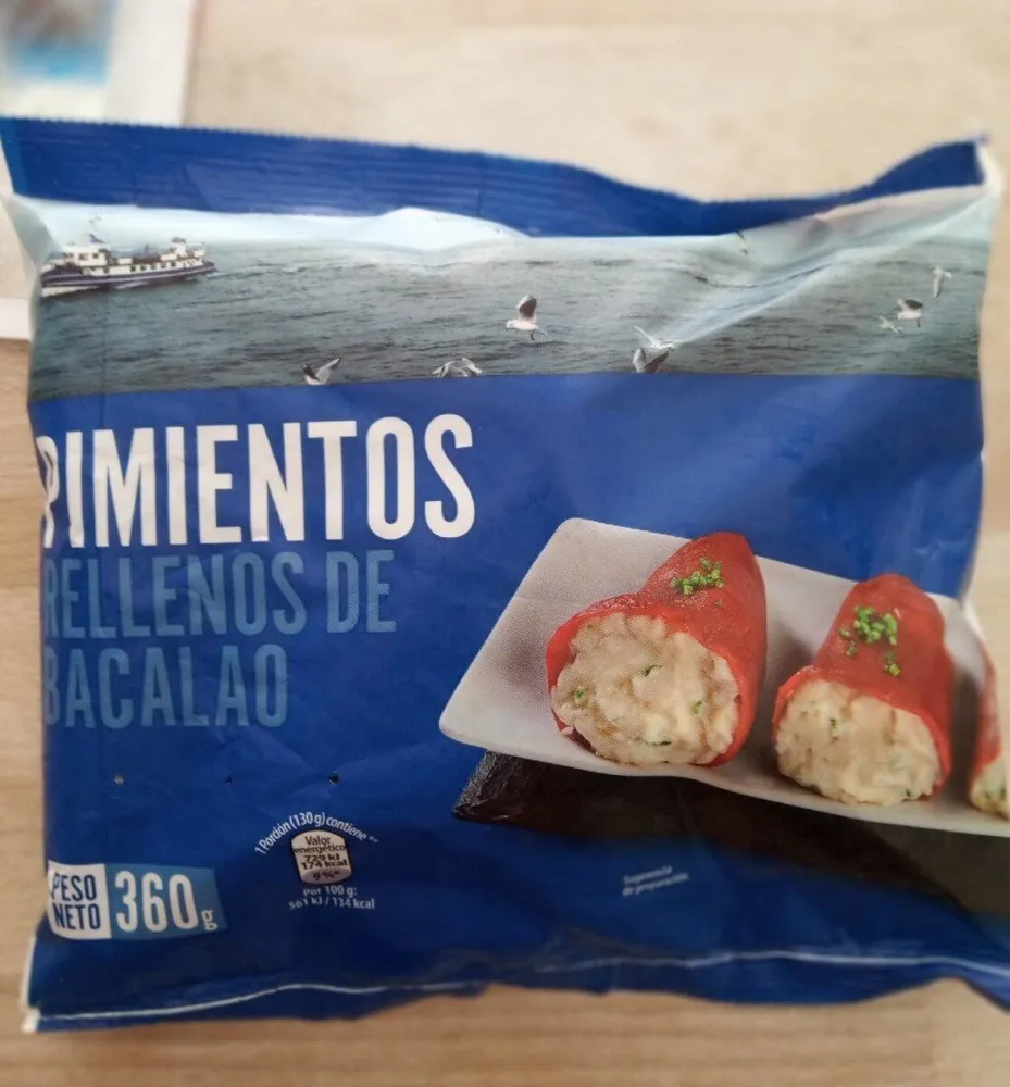 Pimientos rellenos de bacalao