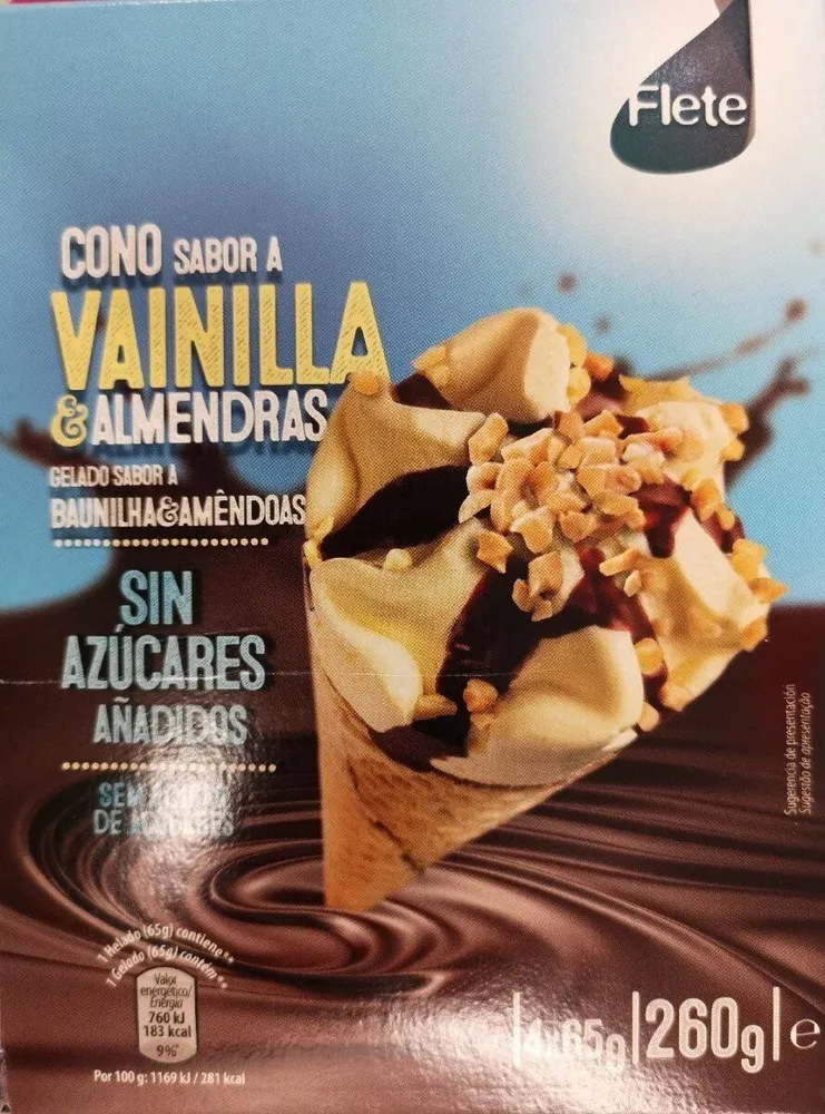 Cono sabor a vainilla