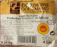 Saint Nectaire Production fermiere au lait cru