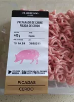 Preparado de carne picada de cerdo