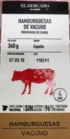 Hamburguesas de Vacuno