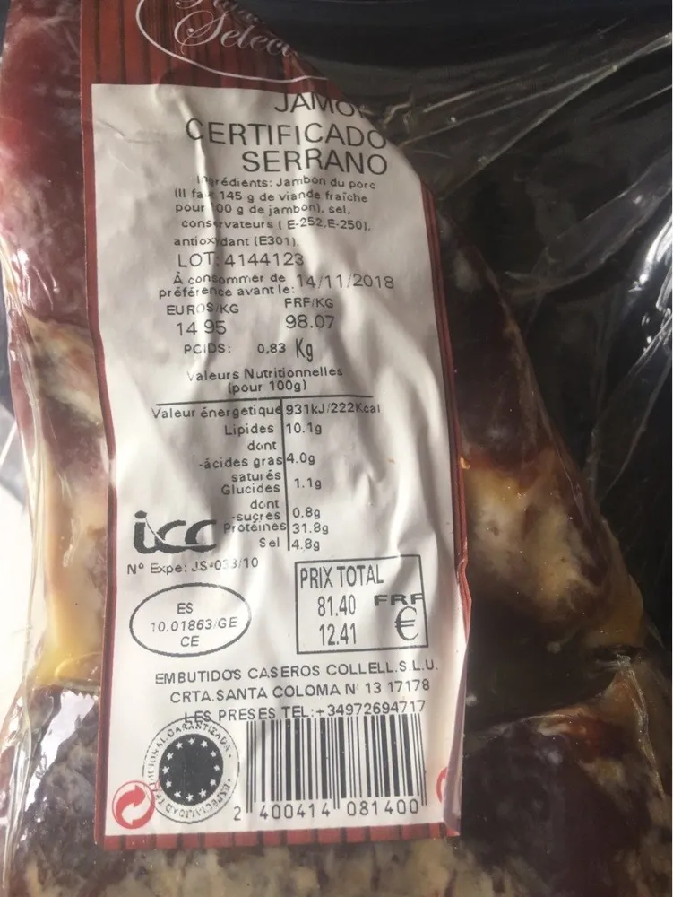 Jambon serrano