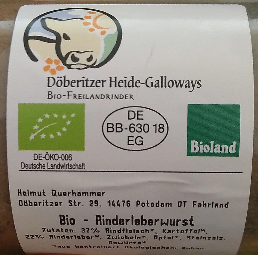 Bio-Rinderleberwurst