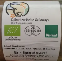 Bio-Rinderleberwurst