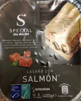 Lasaña con salmón
